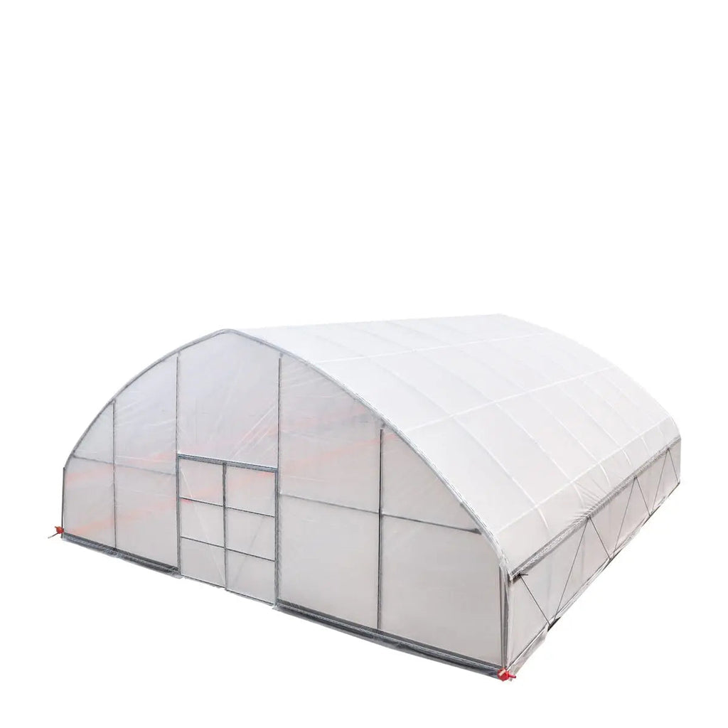30' x 30' Commercial Tunnel Greenhouse with 6 Mil Clear Poly Covers and Roll-Up Sides TMG-GH3030-V2 (Previously GH3030)