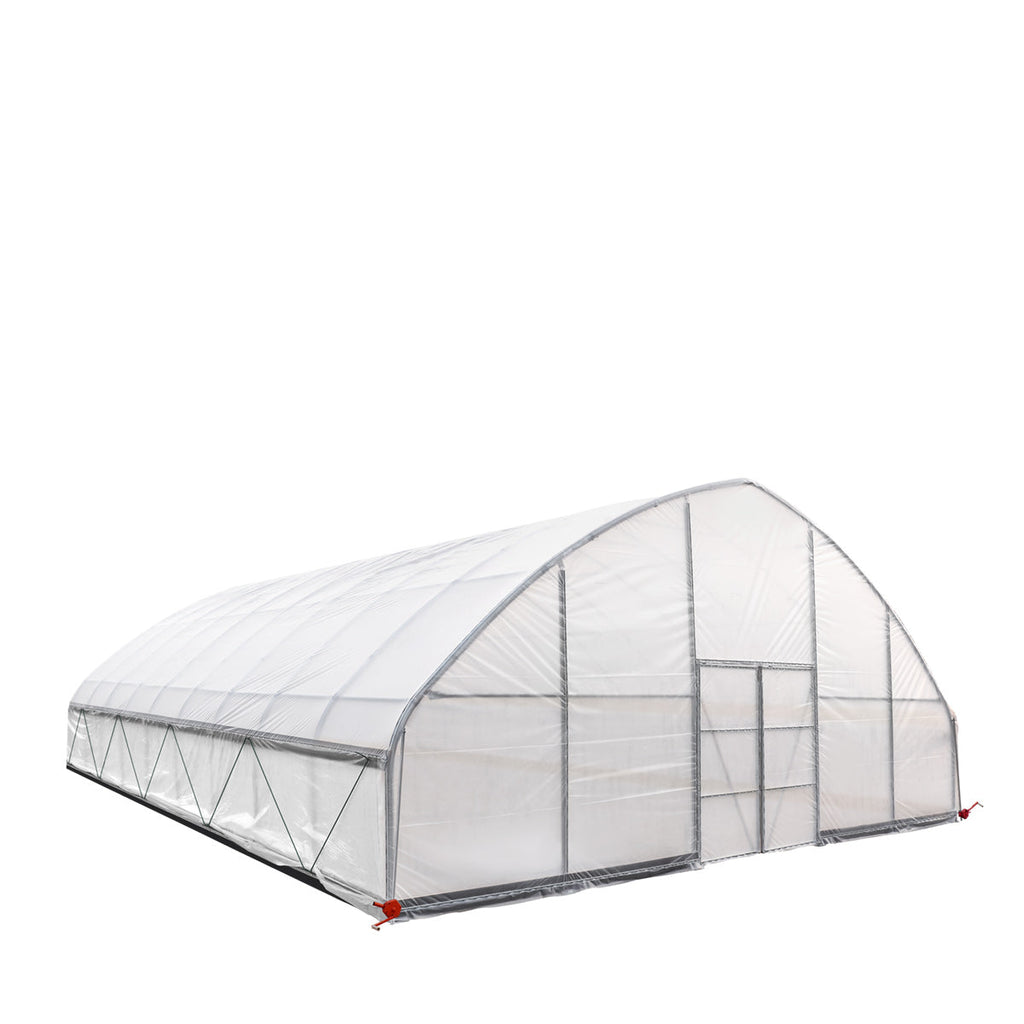 30' x 40' Commercial Tunnel Greenhouse with 6 Mil Clear Poly Covers and Roll-Up Sides TMG-GH3040-V2 (Previously GH3040)