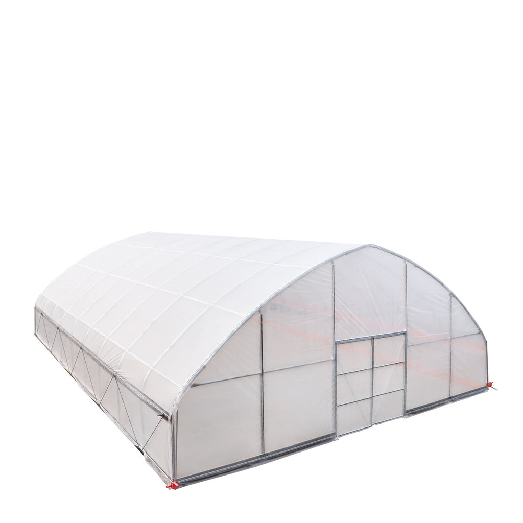 30' x 40' Commercial Tunnel Greenhouse with 6 Mil Clear Poly Covers and Roll-Up Sides TMG-GH3040-V2 (Previously GH3040)