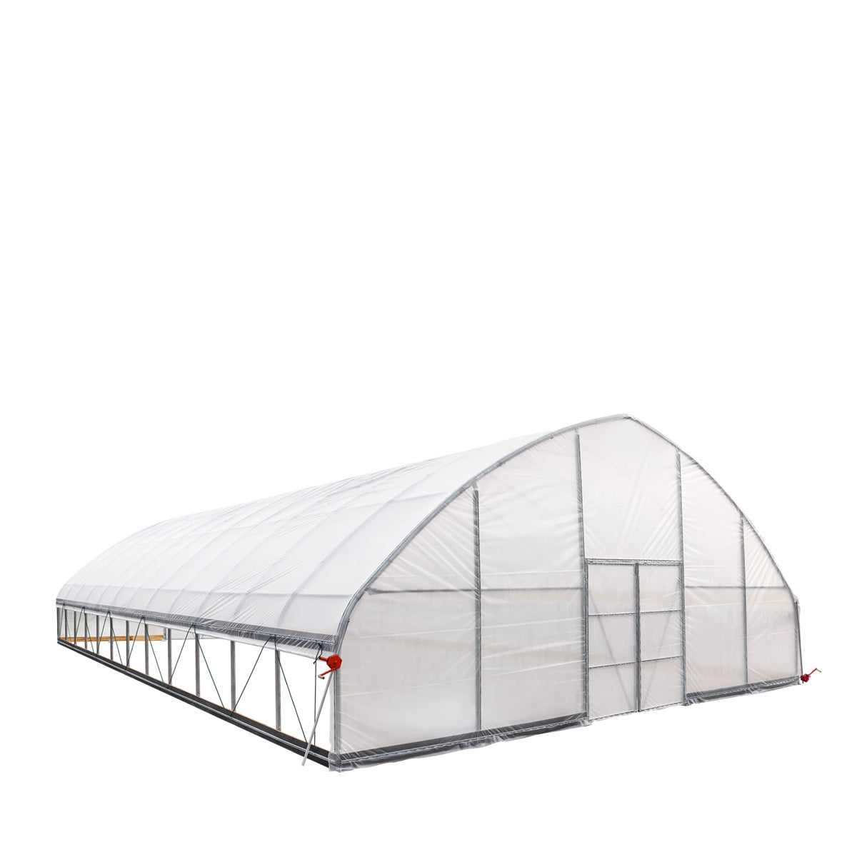 30' x 50' Commercial Tunnel Greenhouse with 6 Mil Clear Poly Covers and Roll-Up Sides TMG-GH3050-V2 (Previously GH3050)