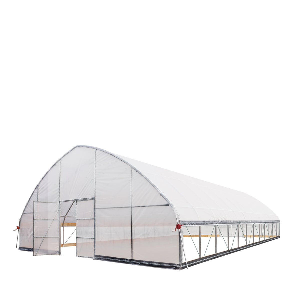 30' x 50' Commercial Tunnel Greenhouse with 6 Mil Clear Poly Covers and Roll-Up Sides TMG-GH3050-V2 (Previously GH3050)