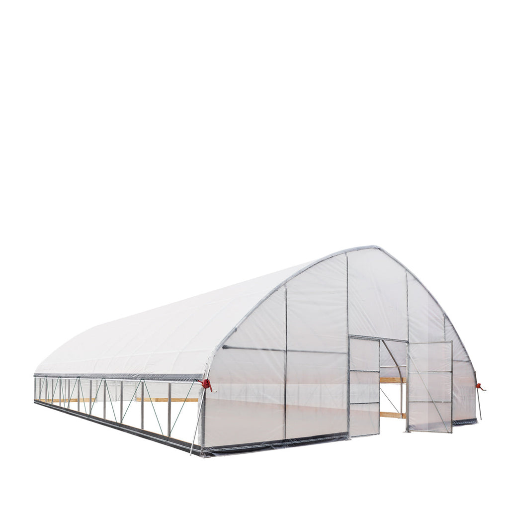 30' x 50' Commercial Tunnel Greenhouse with 6 Mil Clear Poly Covers and Roll-Up Sides TMG-GH3050-V2 (Previously GH3050)