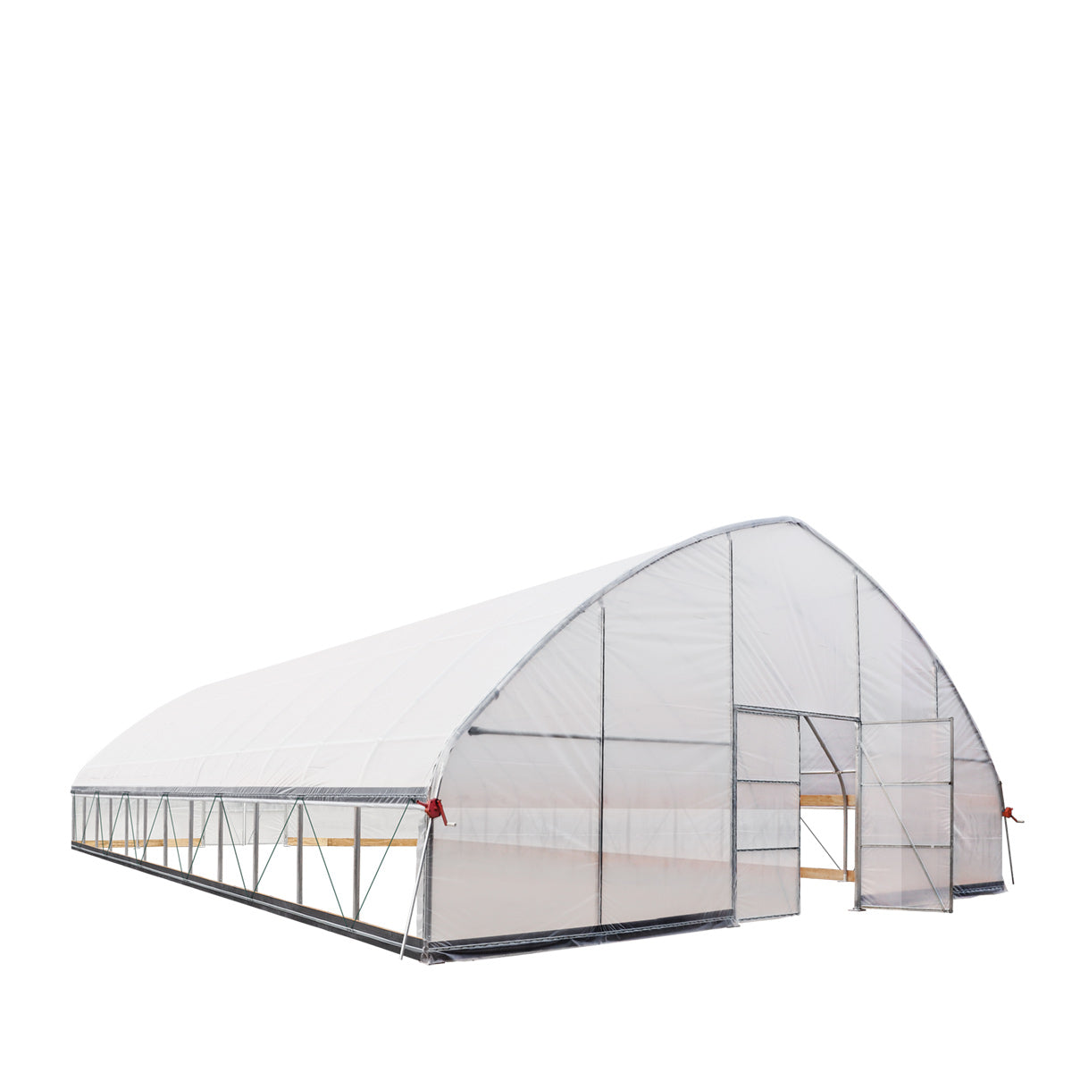 30' x 50' Commercial Tunnel Greenhouse with 6 Mil Clear Poly Covers and Roll-Up Sides TMG-GH3050-V2 (Previously GH3050)