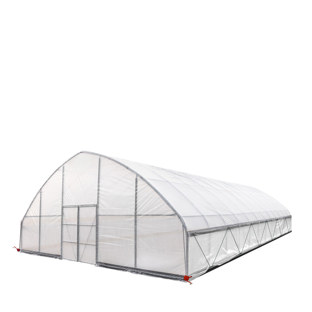 30' x 50' Commercial Tunnel Greenhouse with 6 Mil Clear Poly Covers and Roll-Up Sides TMG-GH3050-V2 (Previously GH3050)