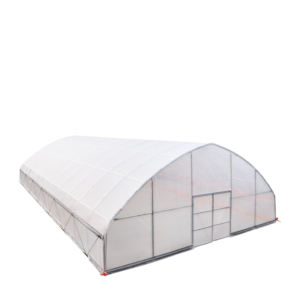 30' x 50' Commercial Tunnel Greenhouse with 6 Mil Clear Poly Covers and Roll-Up Sides TMG-GH3050-V2 (Previously GH3050)