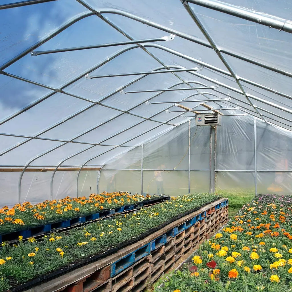 30' x 50' Commercial Tunnel Greenhouse with 6 Mil Clear Poly Covers and Roll-Up Sides TMG-GH3050-V2 (Previously GH3050)