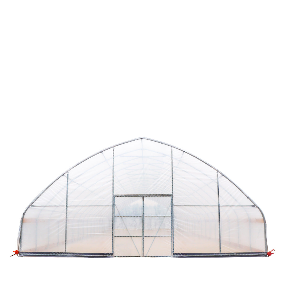 30' x 80' Commercial Tunnel Greenhouse with 6 Mil Clear Poly Covers and Roll-Up Sides TMG-GH3080-V2 (Previously GH3080)