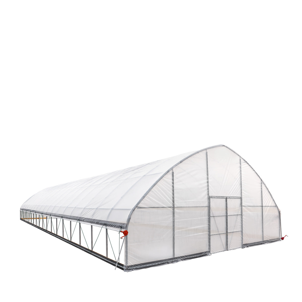 30' x 80' Commercial Tunnel Greenhouse with 6 Mil Clear Poly Covers and Roll-Up Sides TMG-GH3080-V2 (Previously GH3080)