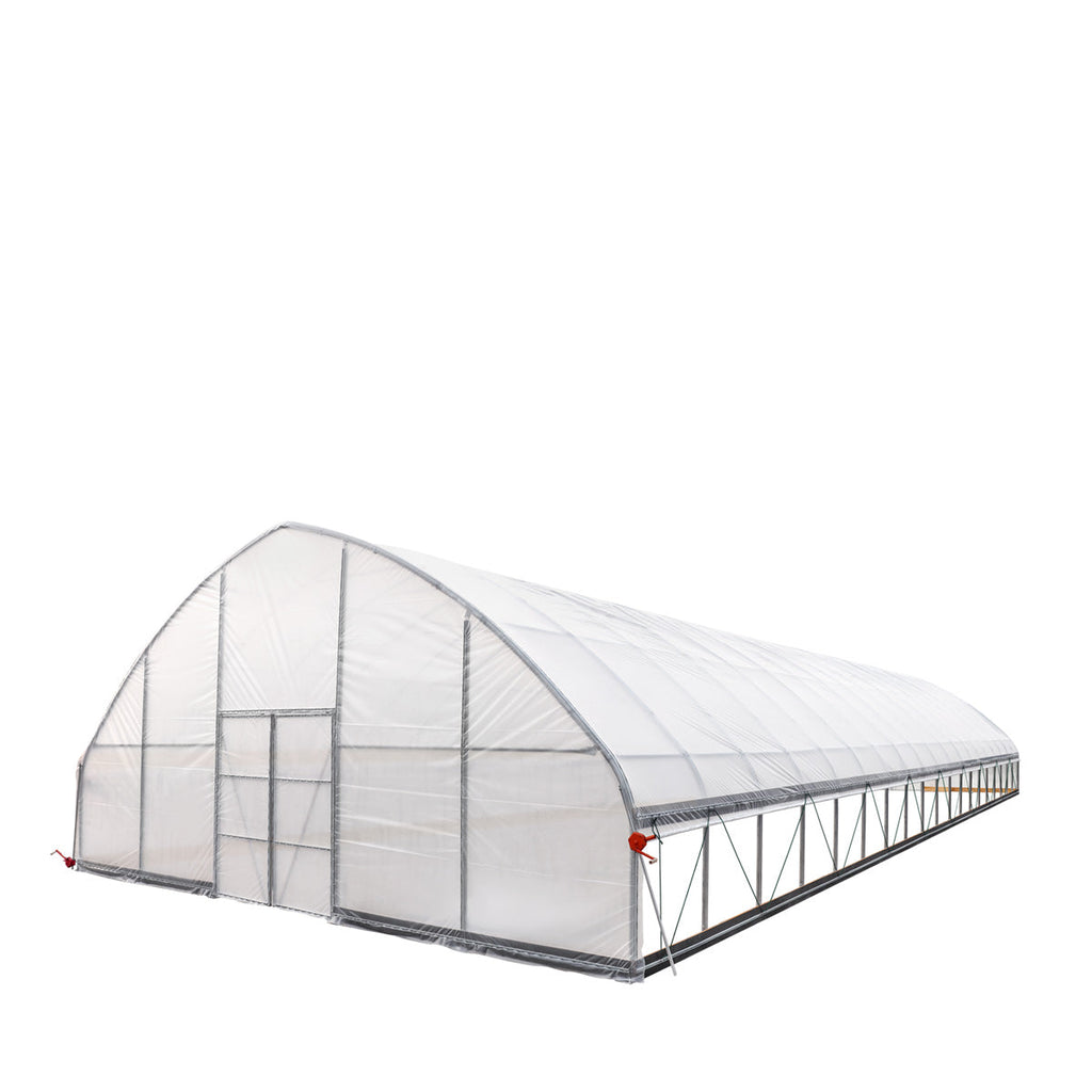 30' x 80' Commercial Tunnel Greenhouse with 6 Mil Clear Poly Covers and Roll-Up Sides TMG-GH3080-V2 (Previously GH3080)
