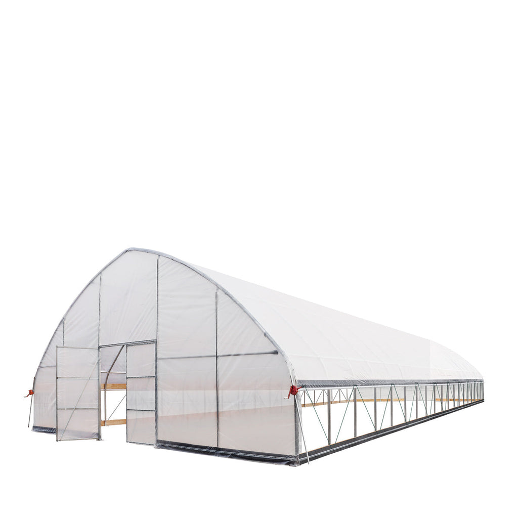 30' x 80' Commercial Tunnel Greenhouse with 6 Mil Clear Poly Covers and Roll-Up Sides TMG-GH3080-V2 (Previously GH3080)