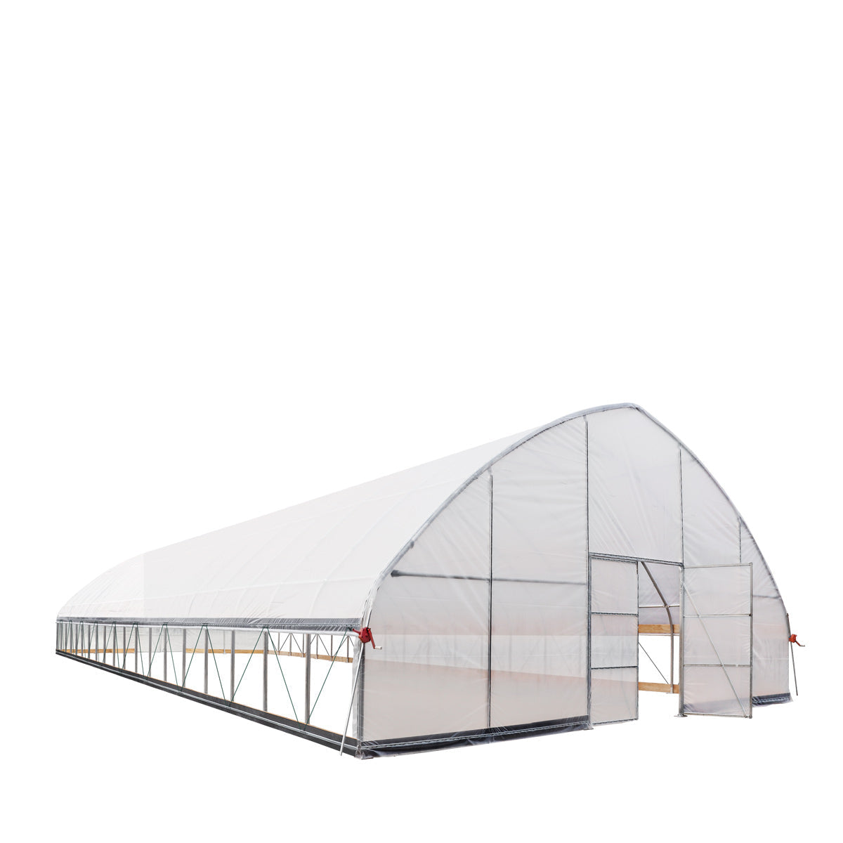 30' x 80' Commercial Tunnel Greenhouse with 6 Mil Clear Poly Covers and Roll-Up Sides TMG-GH3080-V2 (Previously GH3080)