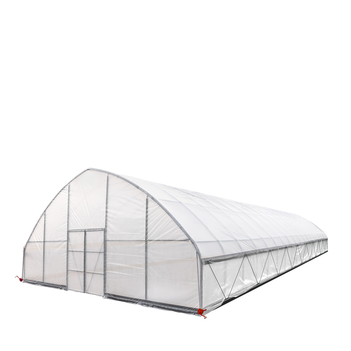30' x 80' Commercial Tunnel Greenhouse with 6 Mil Clear Poly Covers and Roll-Up Sides TMG-GH3080-V2 (Previously GH3080)
