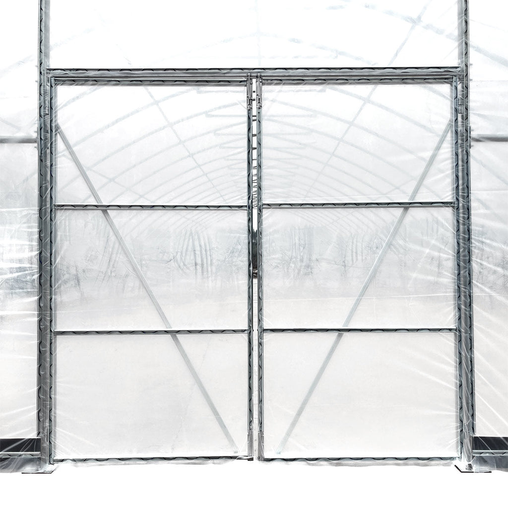 30' x 80' Commercial Tunnel Greenhouse with 6 Mil Clear Poly Covers and Roll-Up Sides TMG-GH3080-V2 (Previously GH3080)