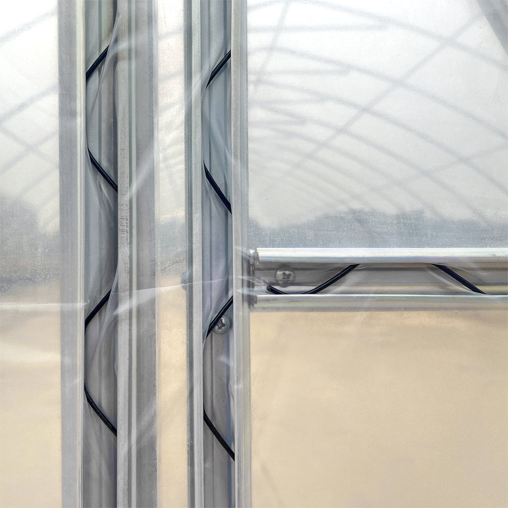 30' x 80' Commercial Tunnel Greenhouse with 6 Mil Clear Poly Covers and Roll-Up Sides TMG-GH3080-V2 (Previously GH3080)