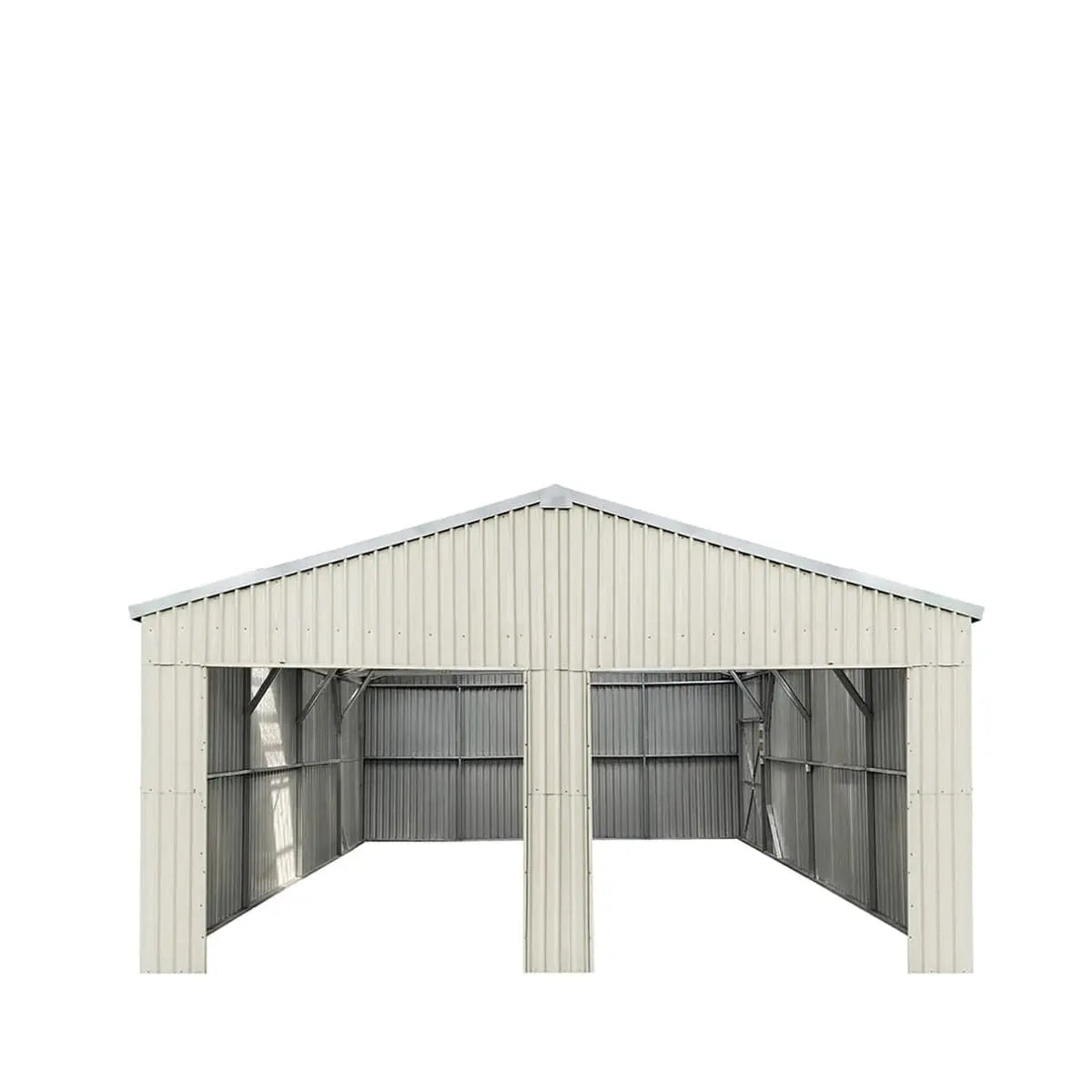 25' x 25' Double Garage Metal Barn Shed (Discontinued – Replaced by TMG-MS2630, 2641)