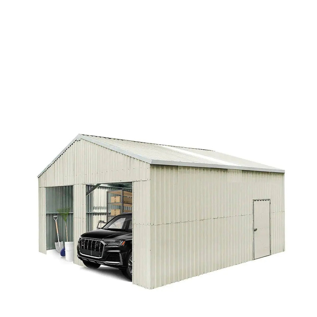 25' x 25' Double Garage Metal Barn Shed (Discontinued – Replaced by TMG-MS2630, 2641)