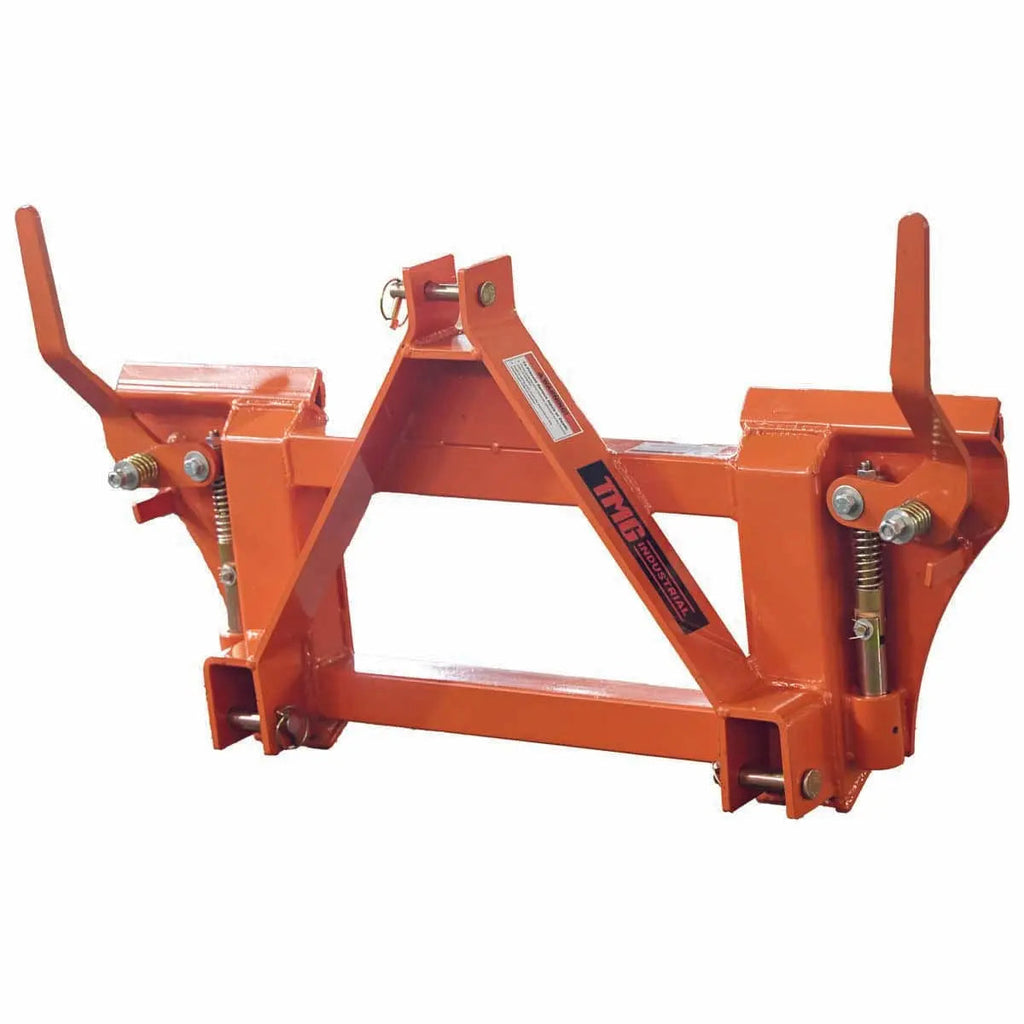 3-Point CAT1 to Universal Quick Attach Adapter Skid Steers, 2200 Lb Capacity, 3-Point Hitch Connection, TMG-TQS04