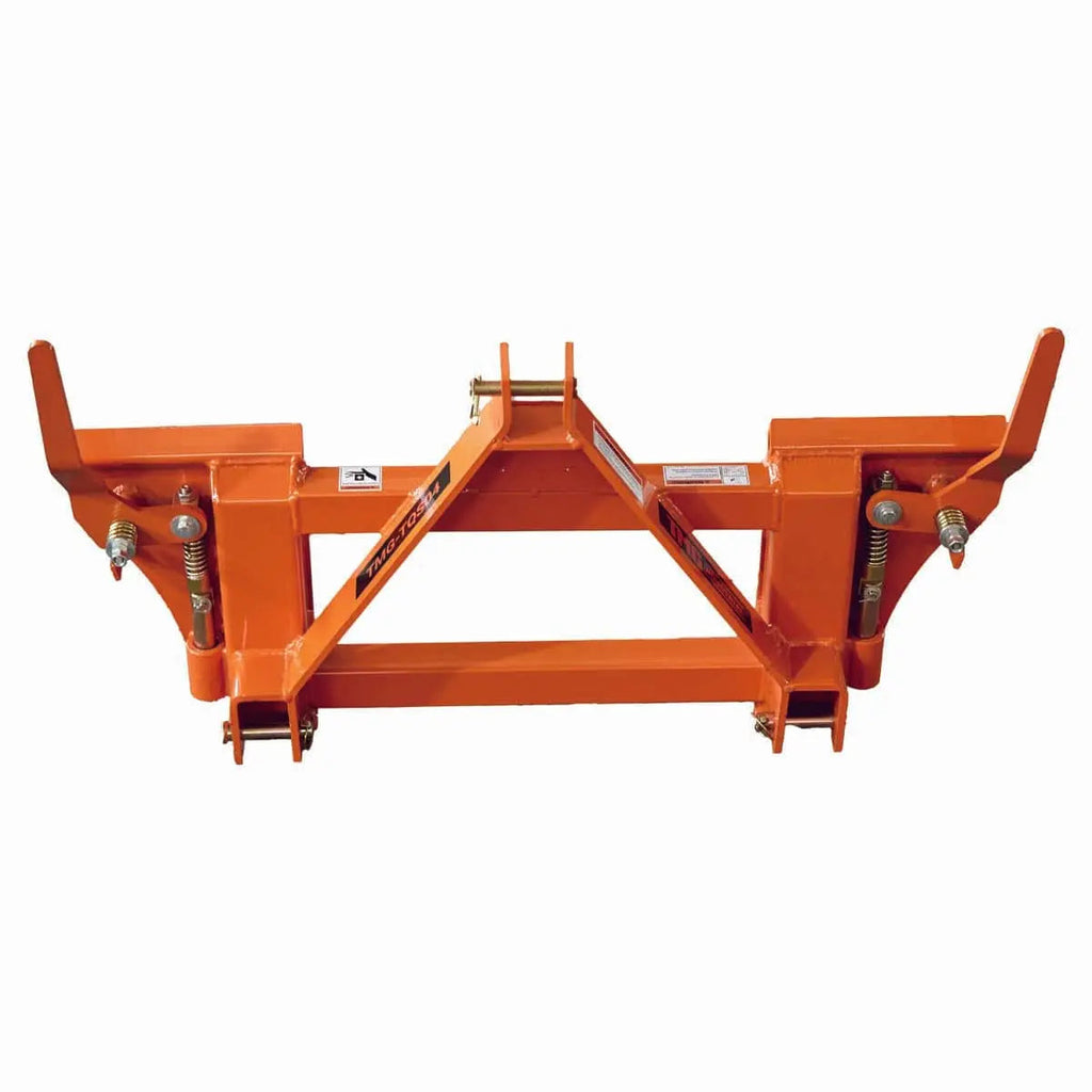 3-Point CAT1 to Universal Quick Attach Adapter Skid Steers, 2200 Lb Capacity, 3-Point Hitch Connection, TMG-TQS04