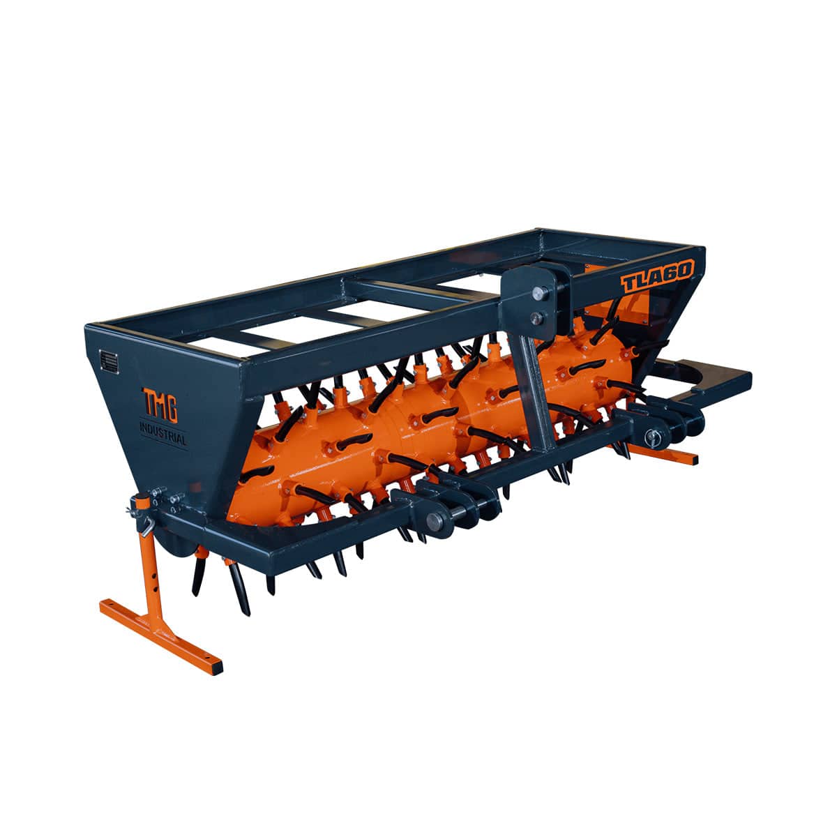 3 Point Hitch Drum Plug Aerator, 62" Working Width, Cat 1 & Cat 2 Tractors, 5" Plug Length, TMG-TLA60 (Discontinued – No Longer Available)