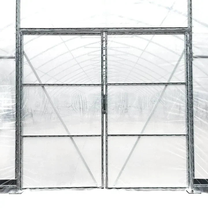 30' x 100' Commercial Tunnel Greenhouse with 6 Mil Clear Poly Covers and Roll-Up Sides TMG-GH30100-V2 (Previously GH30100)