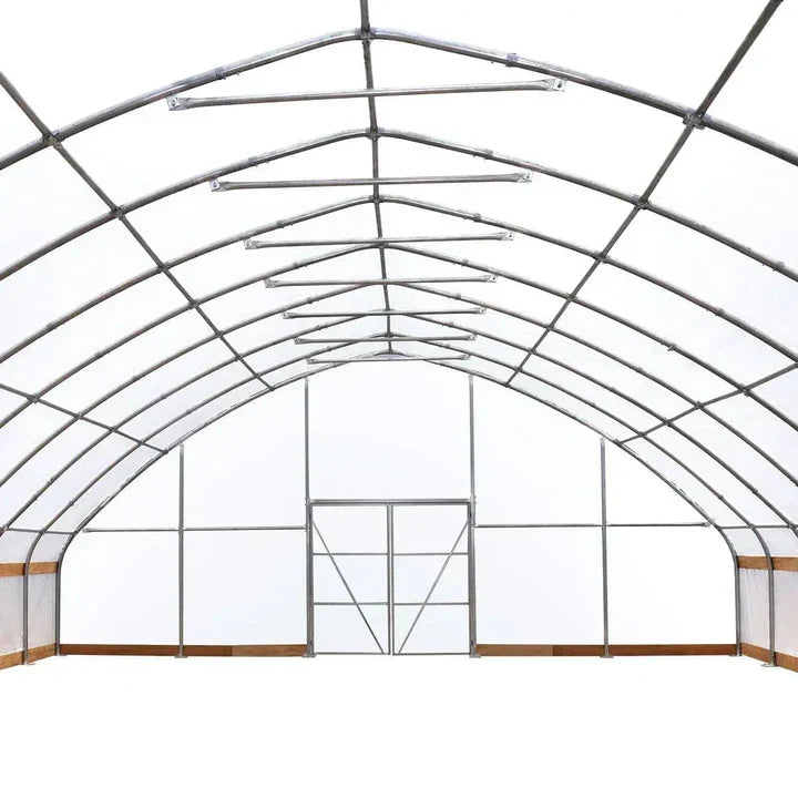30' x 100' Commercial Tunnel Greenhouse with 6 Mil Clear Poly Covers and Roll-Up Sides TMG-GH30100-V2 (Previously GH30100)