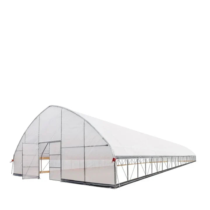 30' x 100' Commercial Tunnel Greenhouse with 6 Mil Clear Poly Covers and Roll-Up Sides TMG-GH30100-V2 (Previously GH30100)