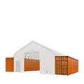 30' x 40' Container Peak Roof Shelter TMG Heavy Series™ with Heavy Duty 17 oz PVC Cover, Fully Enclosed front and back endwalls, TMG-ST3042CG (Previously ST3041CG)