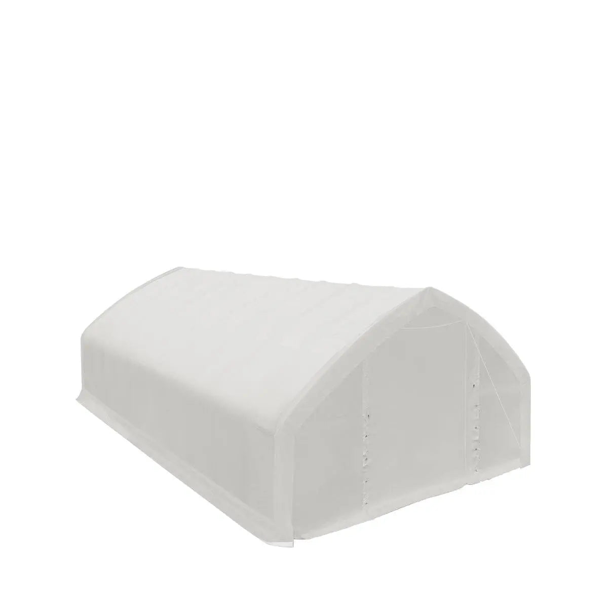 30' x 50' Straight Wall Peak Ceiling Storage Shelter with Heavy Duty 17 oz PVC Cover & Drive Through Doors, TMG-ST3050V (Discontinued – No Longer Available)