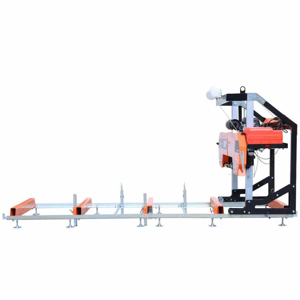 40" Portable Sawmill, 13' Track Length, 24 HP V-Twin Engine, 4-Post Carriage, 10 L Water Tank, EPA Certified Fuel Tank, TMG-PSM38