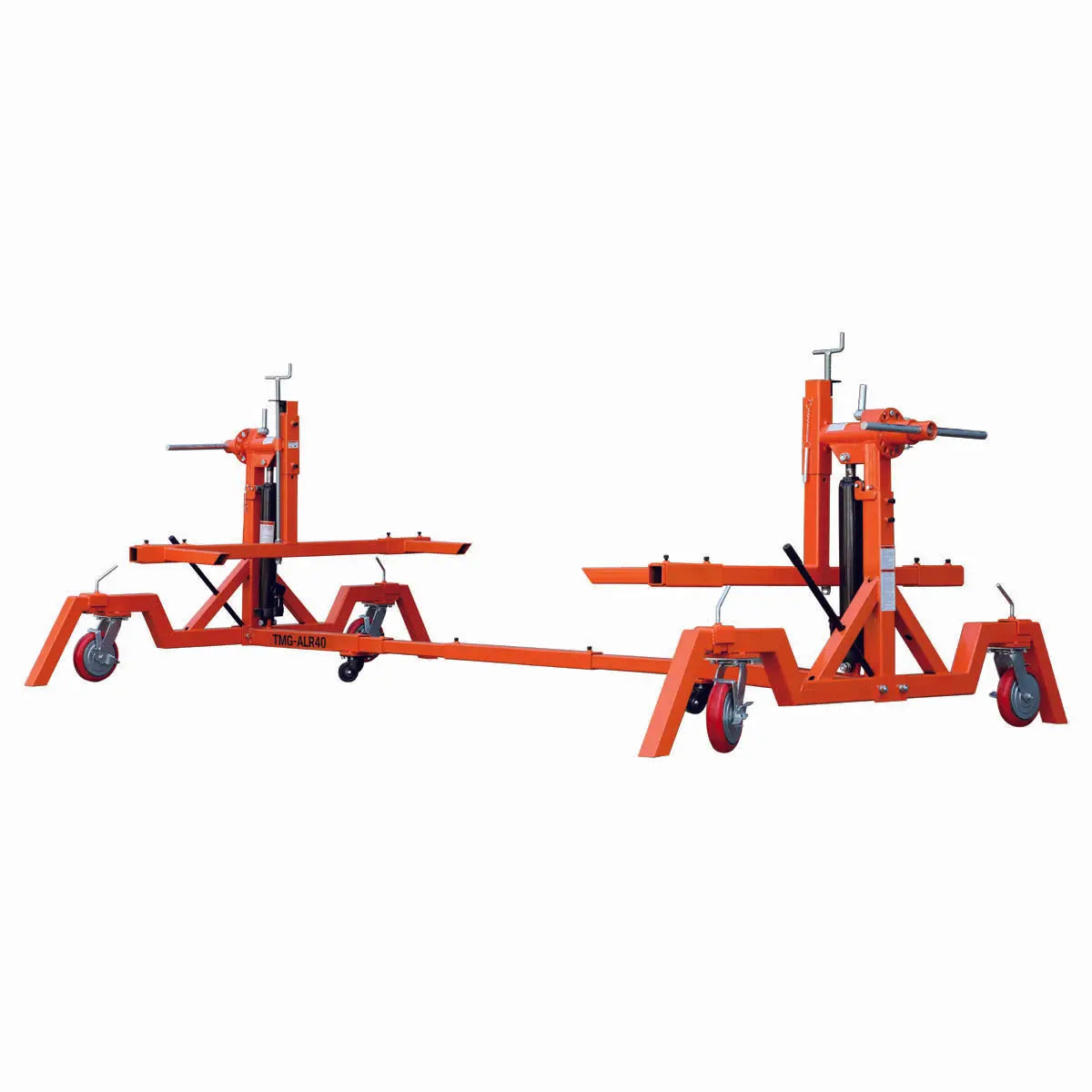 4000 LB Car Automotive Rotisserie, Dual Hydraulic Cylinders, 8" Locking Casters, 22' Working Length, TMG-ALR40