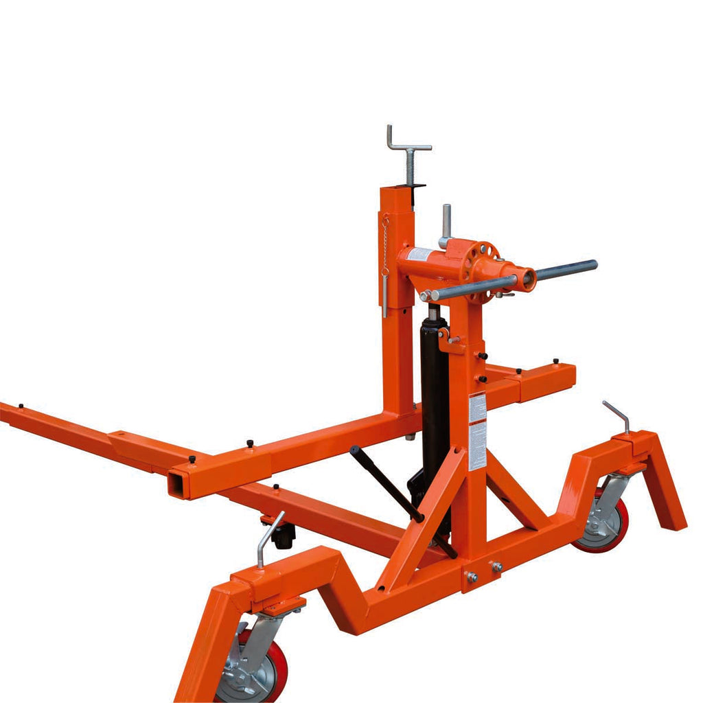 4000 LB Car Automotive Rotisserie, Dual Hydraulic Cylinders, 8" Locking Casters, 22' Working Length, TMG-ALR40