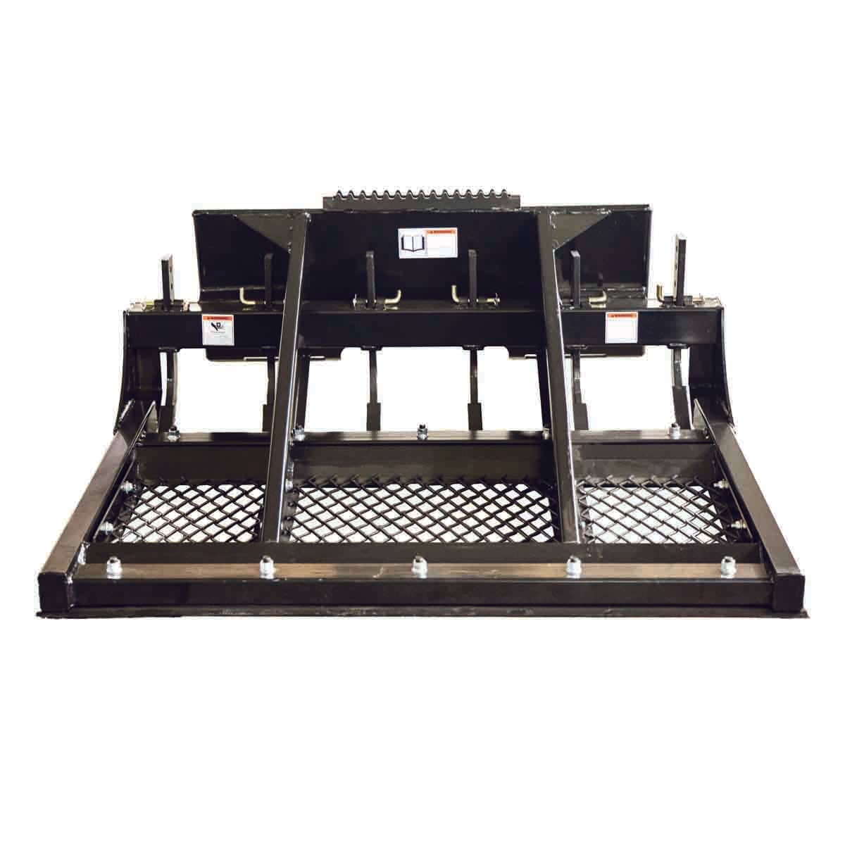 60" Skid Steer Land Plane, Adjustable & Reversible Scarifier Teeth, Bolt-On Cutting Blades, Removable Sift Screen TMG-SLP60