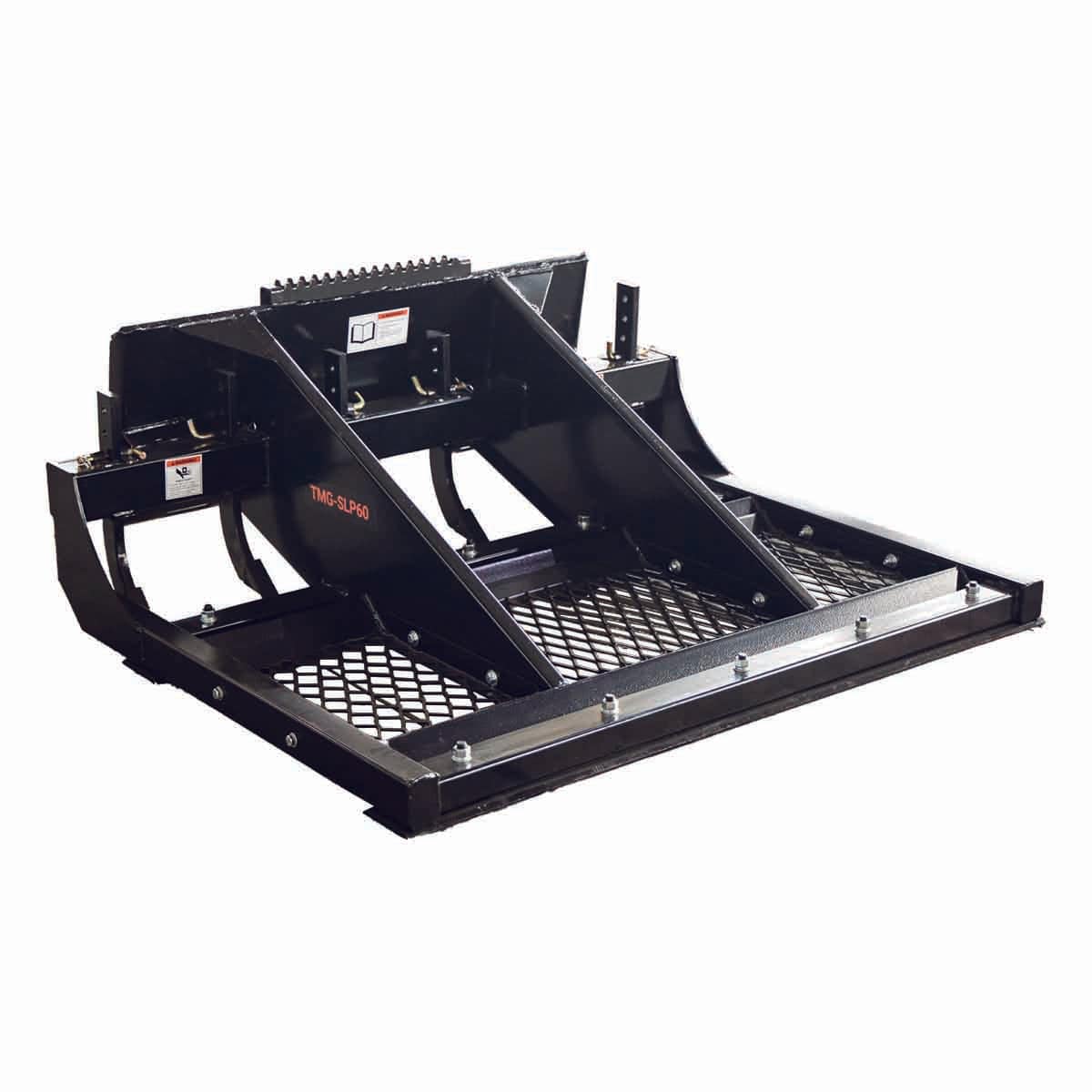 60" Skid Steer Land Plane, Adjustable & Reversible Scarifier Teeth, Bolt-On Cutting Blades, Removable Sift Screen TMG-SLP60