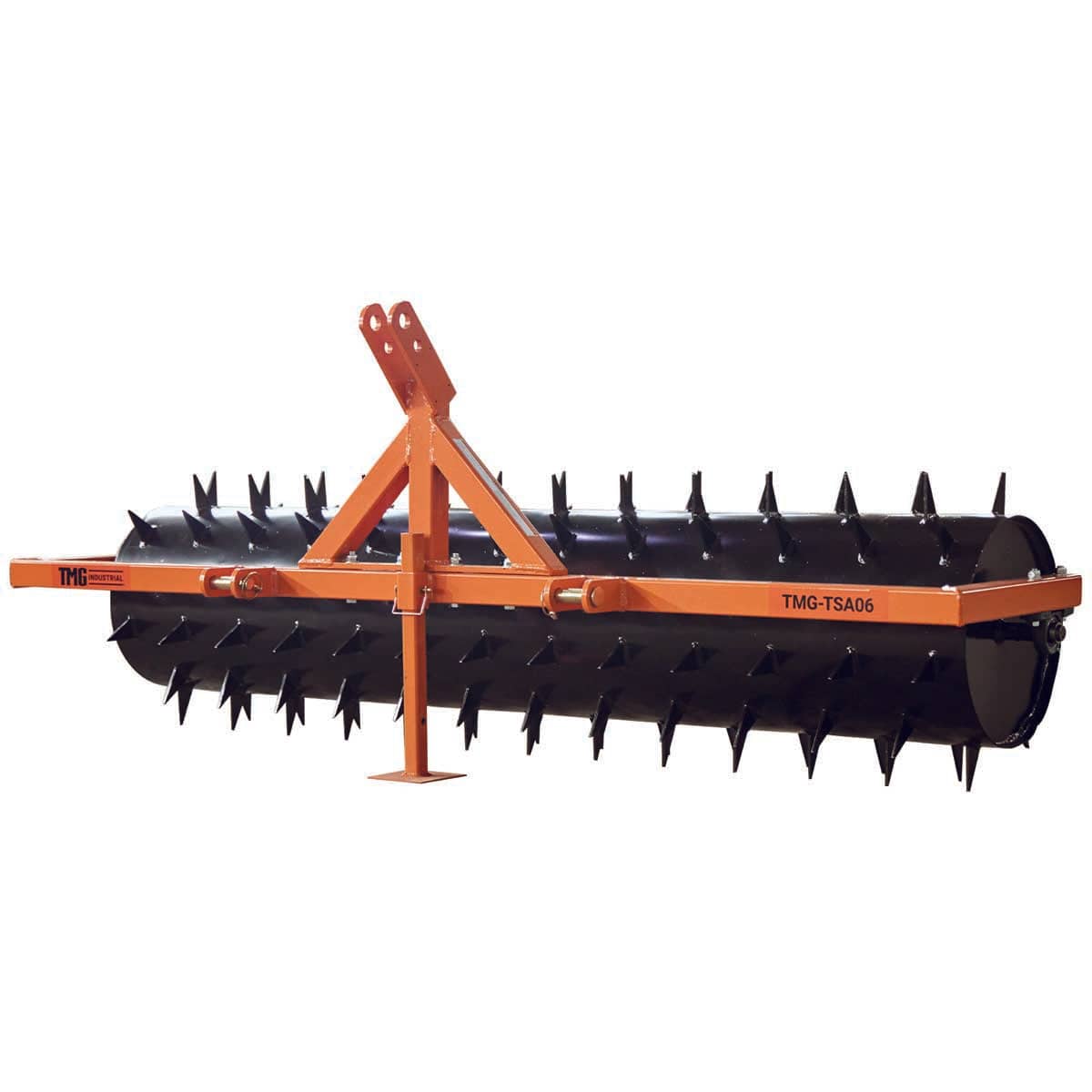 72" 3-Point Drum Spike Aerator, CAT 1 & 2 Hook-Up, 20-50 HP Tractor, TMG-TSA06 (Discontinued – No Longer Available)