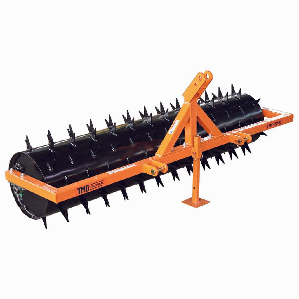72" 3-Point Drum Spike Aerator, CAT 1 & 2 Hook-Up, 20-50 HP Tractor, TMG-TSA06 (Discontinued – No Longer Available)