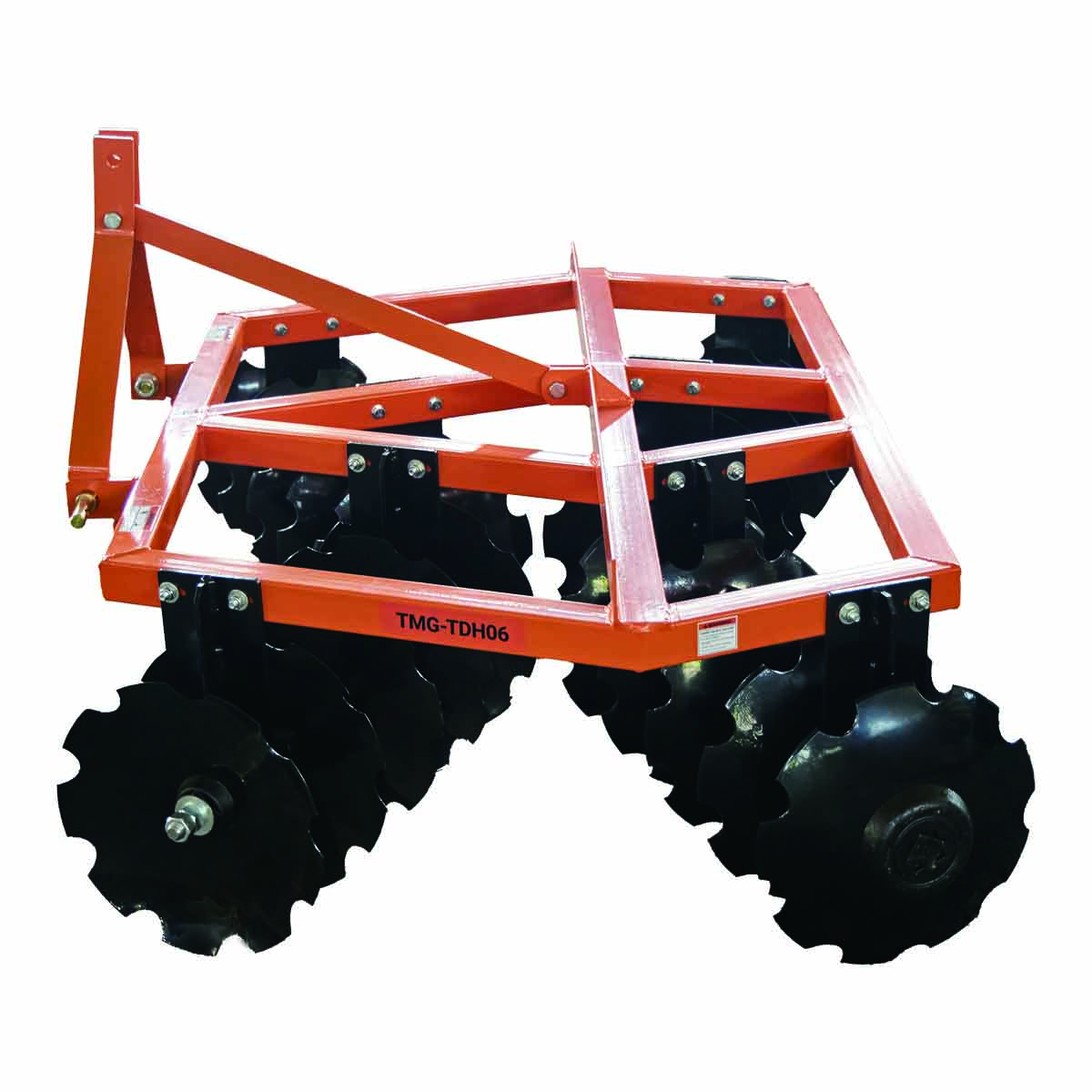 72" Notched Disc Harrow, 3-Point Hitch, Cat 1 Hook-up, 25-45 HP Tractors, TMG-TDH06