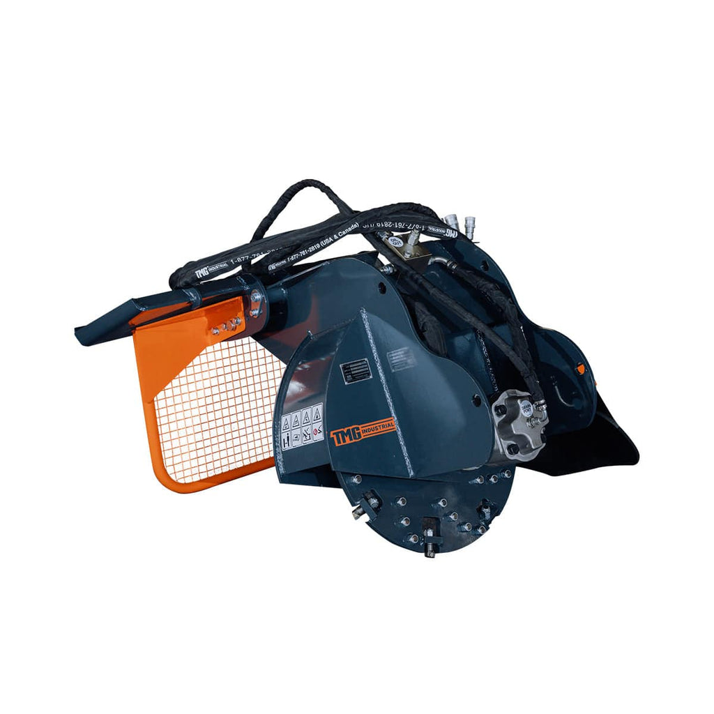 Skid Steer Stump Grinder, 24" Rotor Size, 7" Cutting Below Ground, Steel Carbide Teeth, TMG-SSG25 (Discontinued – No Longer Available)