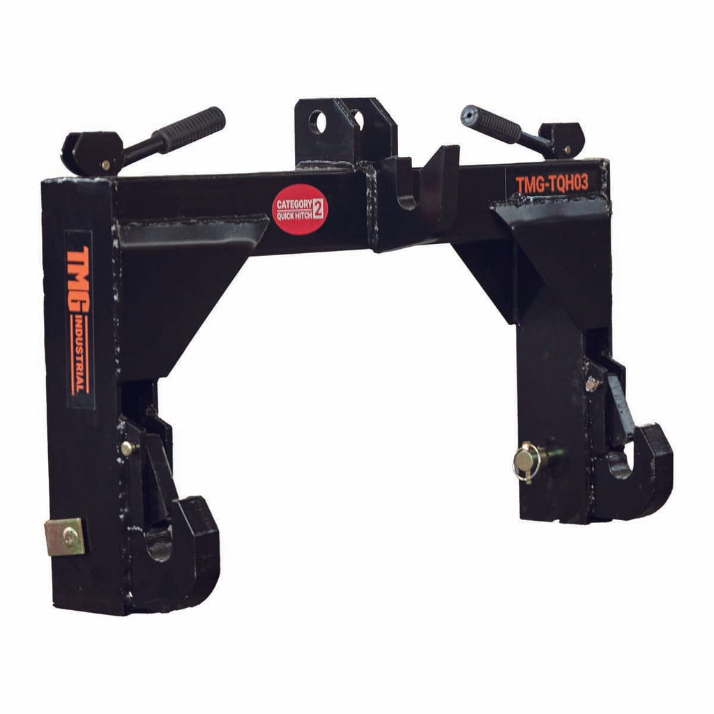 Tractor 3-Point Quick Hitch, 3600 Lb Capacity, CAT 2 Hook-Up, 90 HP Tractor, ASAE Specifications, TMG-TQH03