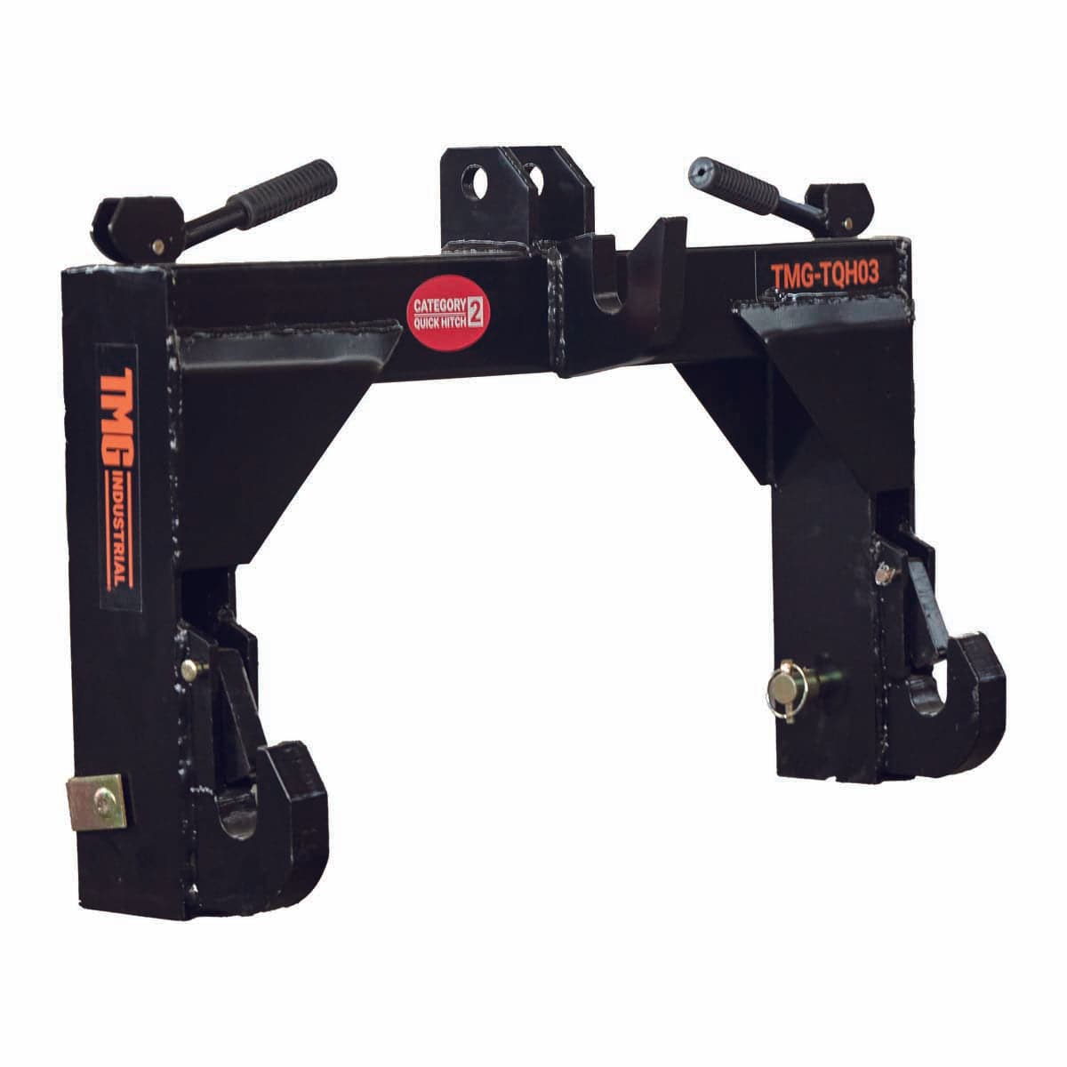 Tractor 3-Point Quick Hitch, 3600 Lb Capacity, CAT 2 Hook-Up, 90 HP Tractor, ASAE Specifications, TMG-TQH03
