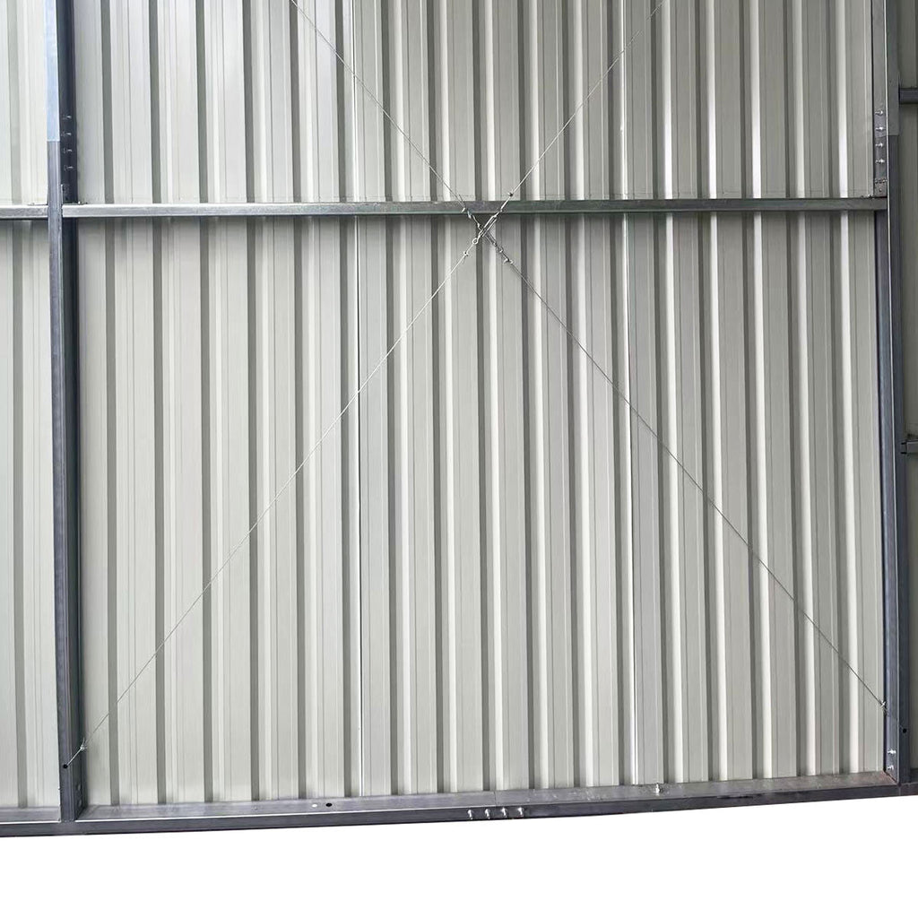 30' x 50' Metal Garage Shed – Steel Building with 11' Clearance High Front Doors, Side Entry Door, 16 GA Steel Structure TMG-MS3050