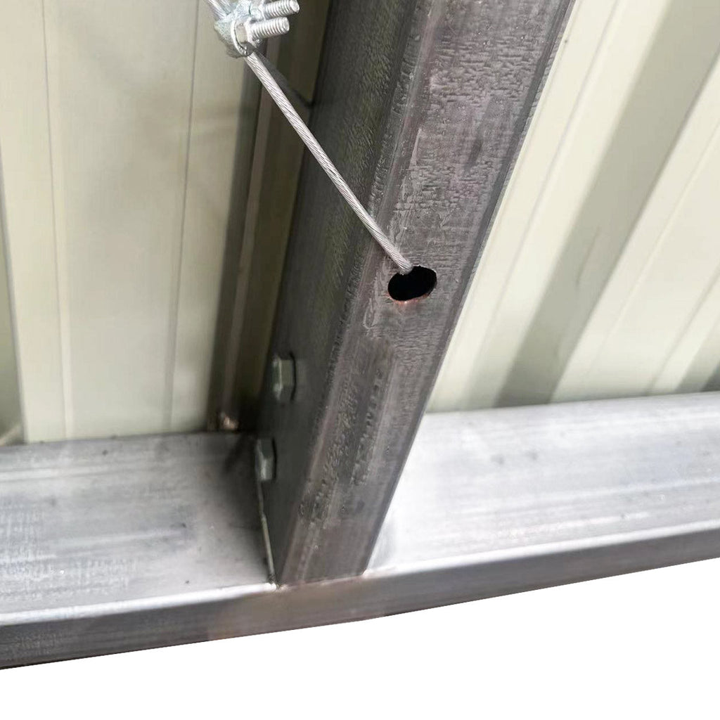 30' x 50' Metal Garage Shed – Steel Building with 11' Clearance High Front Doors, Side Entry Door, 16 GA Steel Structure TMG-MS3050