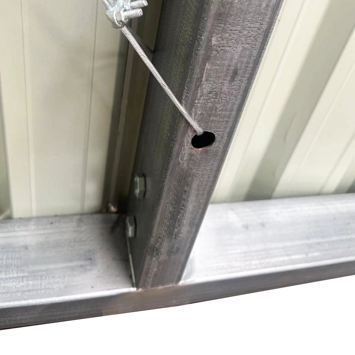 30' x 50' Metal Garage Shed – Steel Building with 11' Clearance High Front Doors, Side Entry Door, 16 GA Steel Structure TMG-MS3050