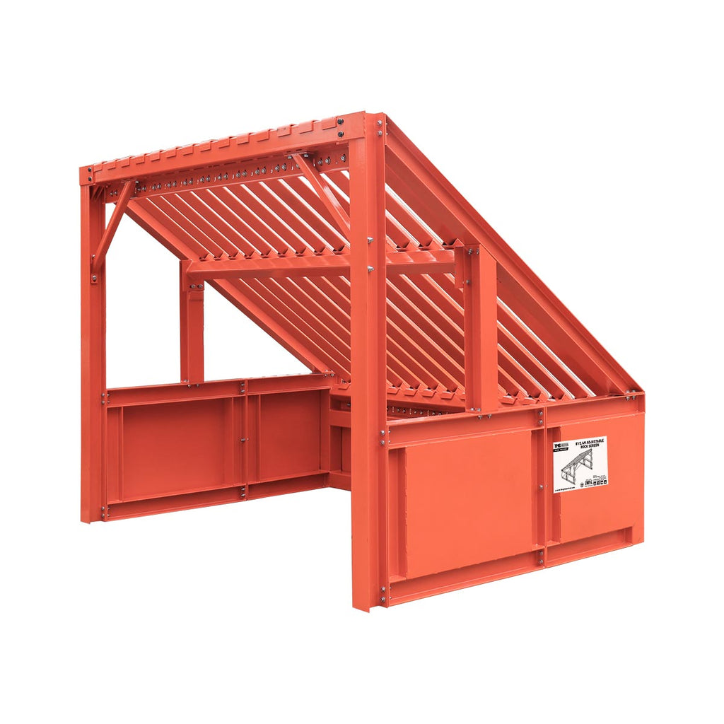 8' Heavy Duty Grizzly Rock Screen with Adjustable Deck Bars, 5000-lb Capacity TMG-RS08