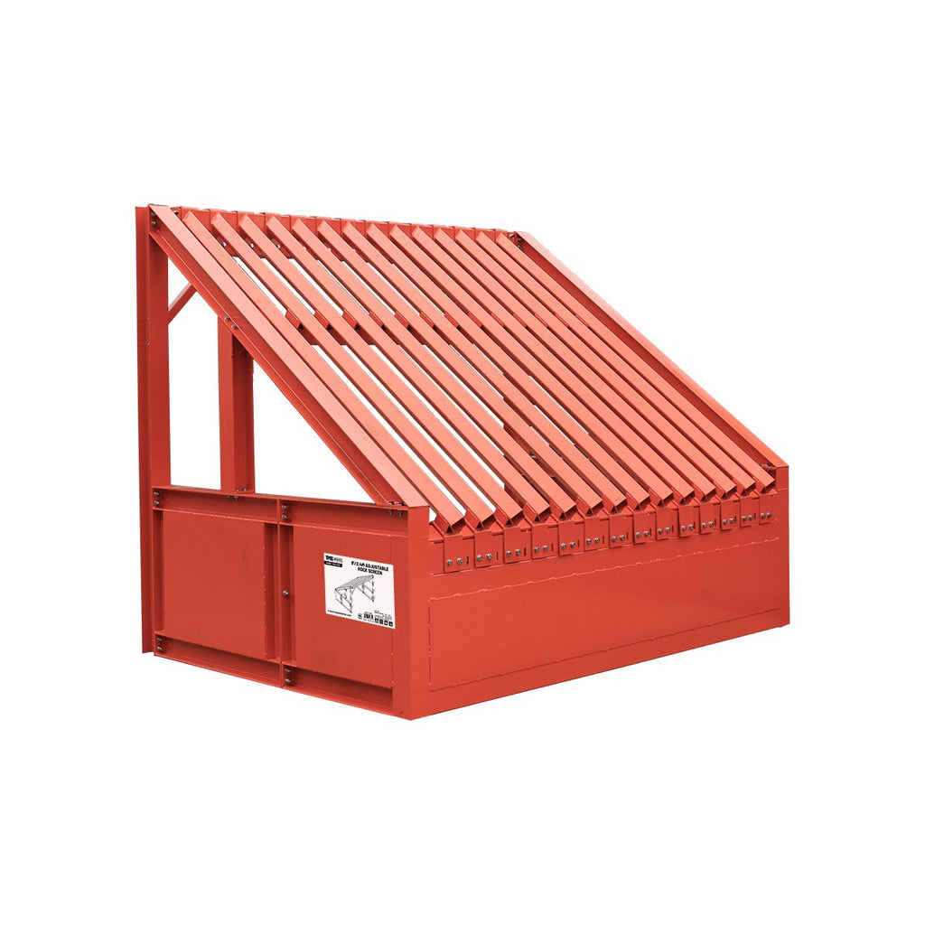 8' Heavy Duty Grizzly Rock Screen with Adjustable Deck Bars, 5000-lb Capacity TMG-RS08