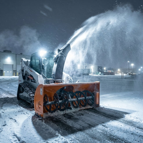 84" Skid Steer Snow Blower 45-75 HP Loader Required, 24" Diameter Impeller, 360° Motor Driven Snow Chute, TMG-SSB84