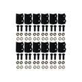 TMG-TMB55/70-73 Hammer Blades (Pack of 12), Hardware Included (W/o Blade Holders)