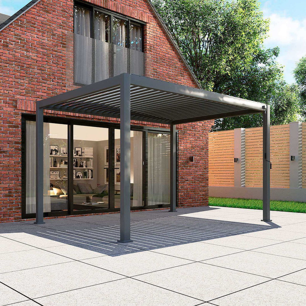 NOVA TITAN 3.6m x 3m Rectangular Pergola – Grey (2026 Model)