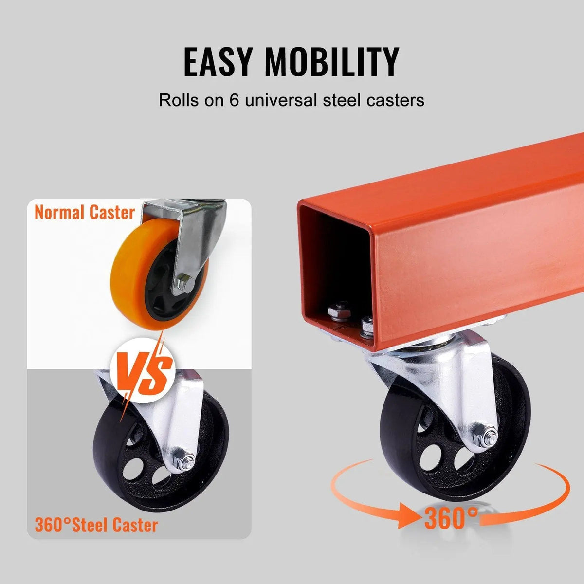 2 Ton Hydraulic Engine Hoist, Foldable Cherry Picker Crane, Lever Leveler Included, Heavy-Duty Auto Repair Tool, DOBA-HHL2