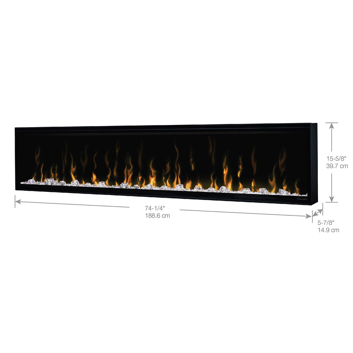 Dimplex 74" IgniteXL Linear Electric Fireplace XLF74