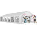 20' x 40' Heavy Duty Party Tent and Carport with 12 Sidewalls, White